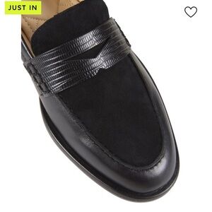J. McLaughlin Classic Black Leather Loafers